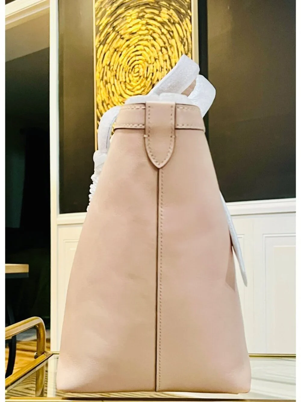 Auth COACH Gramercy Tote Shoulder Bag in Cream
